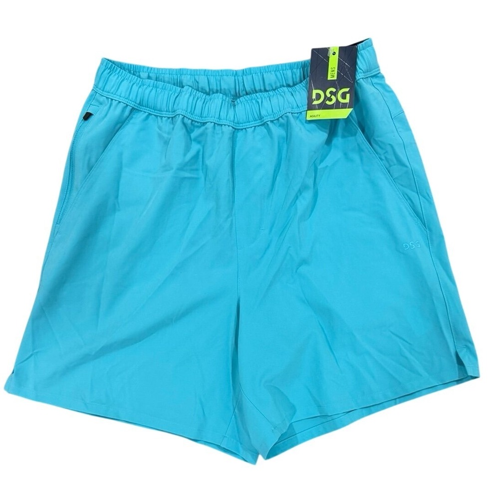 DSG Men's Small Agility 6" Woven Shorts Blue Spray‎